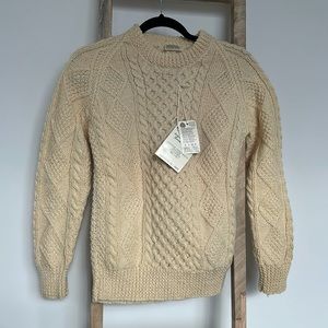 100% Pure Wool Sweater. Made in Ireland.